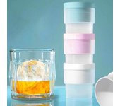 9 moldes para hacer bolas de hielo, bandeja redonda para cubitos de hielo, de fusión lenta, para whisky, cócteles, con tapas.