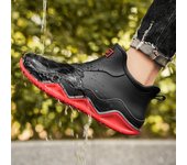 Zapatos de trabajo para Chef para hombre, botas impermeables a prueba de aceite para trabajo de cocina, Botas de lluvia antideslizantes, calzado de seguridad para Hotel y restaurante 39 negro