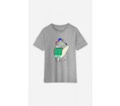 Tshirt Enfant ZEBRA SURFER 2 ans gris heather