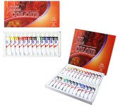 12ml 12/24 colores pintura al óleo profesional pintura dibujo pigmento tubos suministros 24
