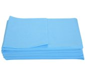 Bolsa de 10 sábanas desechables para spa, salón de belleza, masajes, no tejidas, impermeables y antiaceite. (azul) azul