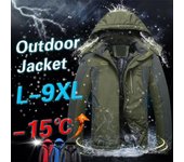 Chaquetas de invierno para hombre de alta calidad, abrigos gruesos resistentes al viento y al frío, abrigos de algodón de talla grande 3XL verde del ejército