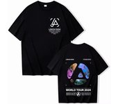 Camiseta oficial de moda para hombre de Linkin-Park From Zero World Tour, unisex, estilo Harajuku, cuello redondo, manga corta, regalo para fanáticos de la música pop. M