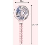 Mini ventilador portátil Handeld, ventilador para cochecito de bebé, trípode Flexible con Clip en ventilador con 3 velocidades blanco
