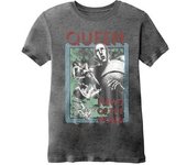 Queen - Camiseta unisex para adultos con noticias del mundo L carbón
