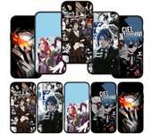 Funda de teléfono para Samsung Galaxy S24 S23 iPhone 15 14 Xiaomi Redmi Note 13 12 11 8 10 9 Pro Max X XR S20 S22 10C OPPO A15 Huawei Anime Black Butler Cover for Redmi Note 11 Pro techo de