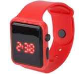 Reloj deportivo con pantalla LED, diseño cuadrado y retroiluminación, reloj digital para niños para actividades de ocio.