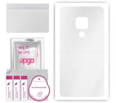 apgo Ultra Clear Protective Skin Sticker for the back compatible with Huawei Mate 20, Wrap Film, Hydrogel Film, Flexible, Soft TPU with positioning la