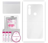 apgo Ultra Clear Protective Skin Sticker for the back compatible with Motorola Moto G Power, Wrap Film, Hydrogel Film, Flexible, Soft TPU with positio