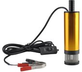 Bomba de transferencia de combustible portátil Outshell de aleación de aluminio, minibomba sumergible eléctrica para bombeo 12V varios colores