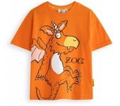 Camiseta de manga corta Zog Big Face para niños de Gruffalo 18-24 naranja