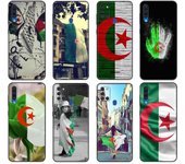 Funda de TPU negra con bandera de Argelia para Samsung Galaxy A50, A30, A10, A01, A11, A21, A31, A41, A51, A71, M21, M30, S10 LITE Samsung A01