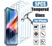 5 protectores de pantalla de vidrio templado para iPhone 15, 14, 13, 12, 11 Pro Max, iPhone 12, Mini, 13, Mini, 7, 8, 14 Plus, SE, X, XS, XR. iphone 11 puro