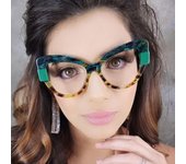 Nuevas gafas de sol de moda con montura TR90 para mujer, gafas antiazules para hombre europeas y americanas, montura de ojo de gato