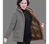 Abrigo grueso de invierno para mujer, chaqueta corta de talla grande, chaqueta cálida XXXXXL