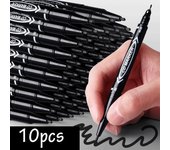 10 unids/set rotuladores de arte de doble cara punta fina impermeable tinta aceitosa cuaderno de bocetos suministros escolares de pintura LM rojo