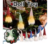 Bosque de Navidad anciano con lámpara colgante cara menos muñeca brillante pequeño colgante con luz colgante con luz