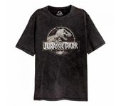 Camiseta unisex con logo de Jurassic Park negro