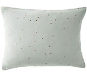 Taie d'oreiller Pois Doré Déco  Gaïa Chic  60 x 60 cm & 50 x 70 cm  Gaze de Coton  - Gaïa Chic Eucalyptus - 50 x 70 cm