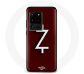 Coque pour Samsung Galaxy S20 Ultra Ozark Saison 4 Logo Z Blanc Fond Rouge