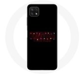 Coque pour Samsung Galaxy A22 5G Stranger Things Affiche Logo Joyeux noël