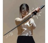 Accesorios para fotomatón de adultos, cuchillo de gravedad japonés 3D, katana estirable, descompresión, katana retráctil creativa