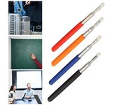 Puntero telescópico para docentes, 1,2 m, antideslizante, portátil, universal, de mano, pizarra blanca, pantalla táctil capacitiva, palo de presentación, suministros para el aula 1.2M azul