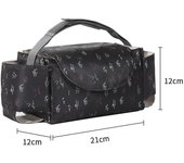 Bolsa organizadora Universal multifuncional para cochecito, bolsa impermeable de gran capacidad para pañales con