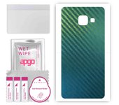 apgo Protective Skin Sticker for the back compatible with Samsung Galaxy A3 2016 A310F, Wrap Film, Foil, Vinyl - Pattern Carbon Chameleon CAKA1