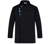 Chaqueta de Chef de manga larga para hombres y mujeres, uniforme de camarero de restaurante, abrigo de cocina, ropa de panadería Unisex XXXXL blanco