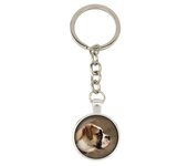 Bulldog americano, Bulldog de campo: llavero con tu foto, adorno para llaves, colgante para bolso de la marca Art-Dog plata