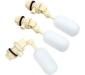 Válvula de bola flotante blanca de 20 mm para bebedero automático, válvula de flotador de agua para ganado.