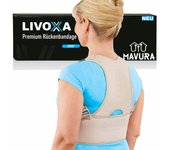 Faja lumbar ergonómica LIVOXA, enderezadora y estabilizadora de espalda