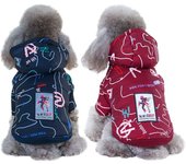 Abrigo de invierno para mascotas, chaqueta cálida para perros, ropa para Bulldog Francés, Chihuahua, Yorkies, perros salchicha, ropa para mascotas S blanco