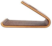 Soporte de madera antideslizante y ligero para teléfono móvil y tableta.