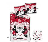 Juego de cama Minnie para una persona 140x200 140x200 rojo