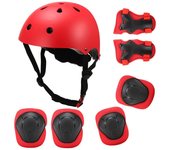 Casco protector para niños, rodilleras, coderas, 2, 3, 4, 5, 6, 7, 8, 9, 10, 11, 12 años, equipo de protección adecuado para patines y patinetas para niñas y niños 10-30kg