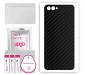 apgo Protective Skin Sticker for the back compatible with Honor View 10 Honor V10 , Wrap Film, Foil, Vinyl - Pattern Carbon Black