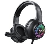 Para Ps4 Ps5 Xbox ordenador Pc Gamer auriculares con cable de 3,5mm auriculares Led estéreo Hifi Bass Gamer auriculares con micrófono con cancelación de ruido Blue light