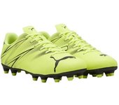 Puma Botas de fútbol Attacanto para niños/niños 5 UK plata/negro