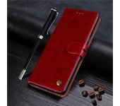 Funda con tapa tipo billetera de cuero con textura para Samsung Galaxy A04S A14 A54 A23 A33 A53 S21 S22 S23 Xiaomi Redmi Note 12 iPhone 15 14 13 12 11 Pro Max For iPhone 8 Plus negro