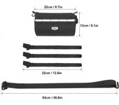 Bolsa multifuncional para manillar de bicicleta, paquete de ciclismo, bolsa para sillín, bolsa para cuadro de bicicleta, bolso de hombro para alforja azul oscuro