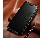 Funda de cuero tipo billetera de lujo para Samsung Galaxy J3 J5 J7 J2 Prime J4 J6 A3 A5 A6 A8 A9 A7 Samsung A7 (2018) marrón
