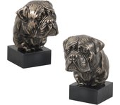 Bullmastiff - Dog statue, bust on stone base, sculpture, trophy for dog show by Art-Dog brand marrón