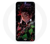 Coque Maniacase pour Samsung Galaxy A10 Demon Slayer Tanjiro Kamado énervé manga anime