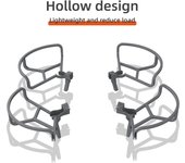 Compatible con DJI AIR 2S/Mavic Air 2, tren de aterrizaje elevado, protectores de hélice y patas extendidas. gris