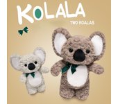 Lindo muñeco de koala de orejas grandes, muñeco de peluche para dormir cómodamente Green 35*28cm