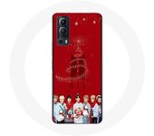 Coque pour Vivo Y72 BTS Bangtan Garçons Fond Rouge Cadeau de Noël 2023