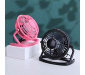 Ventilador USB ABS de bajo consumo con 4 aspas color rosa