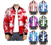 Chaquetas finas estampadas de otoño e invierno para hombre Chaquetas estampadas versátiles informales para hombre XL
